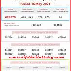 thai lottery today 2021